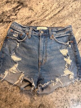 abercrombie jean shorts